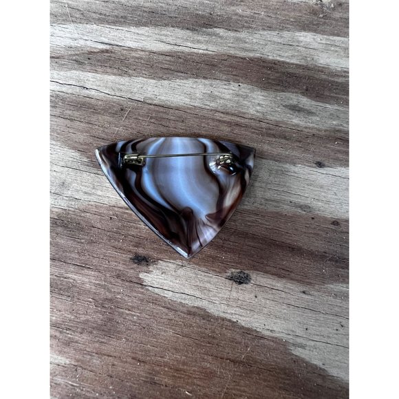 Multi Color Czech 1950's Futuristic Glass Brooch Brusel Style - Picture 7 of 8